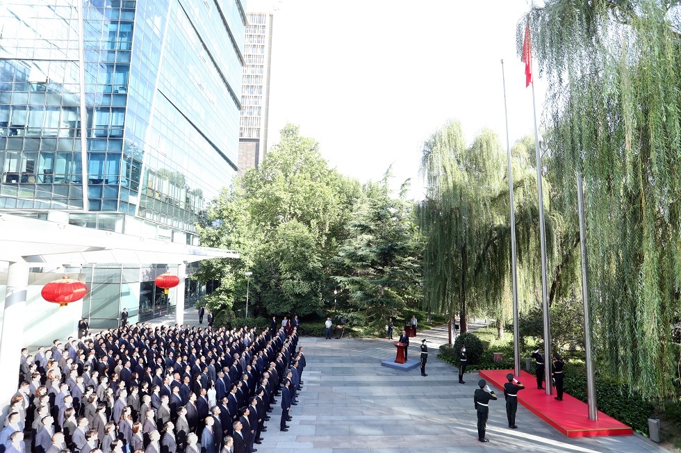 升國旗儀式現場2